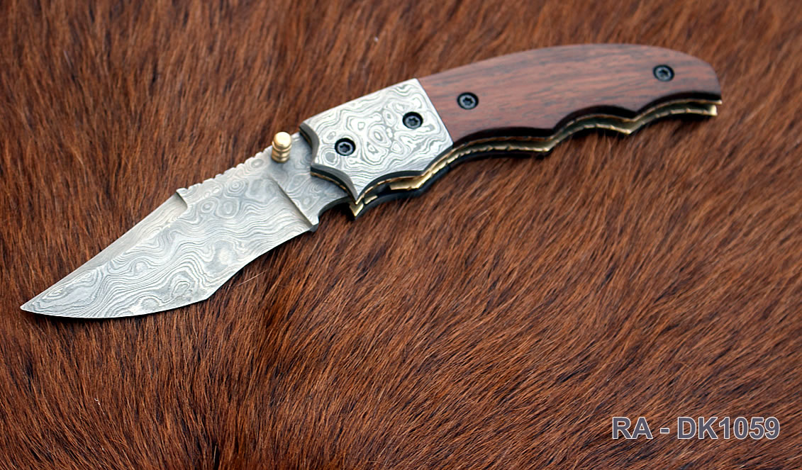 Damascus Folding Knife